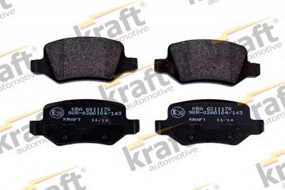 KRAFT AUTOMOTIVE 6011170 -  Комплект тормозных колодок, дисковый тормоз